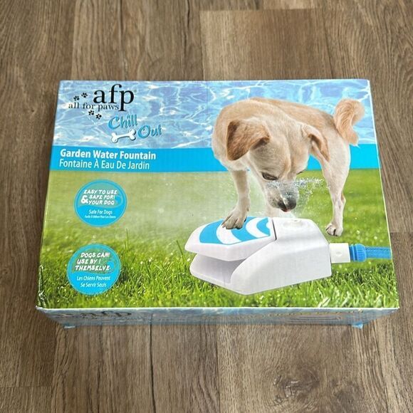 ALL FOR PAWS Interactive Paw Pedal Dog Water Fountain – Outdoor Hydration Toy - Picture 4 of 9